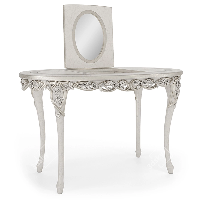 Handcrafted Nicole Vanity Table 3D model image 4