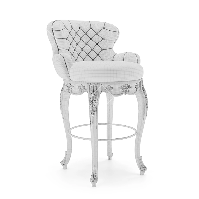 Nikolet Semi-bar Stool Romano Home 3D model image 3