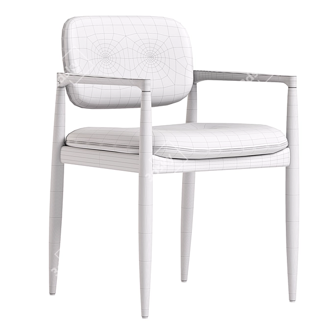 Stylish Yoko Dining Chair by Minotti 3D model image 5