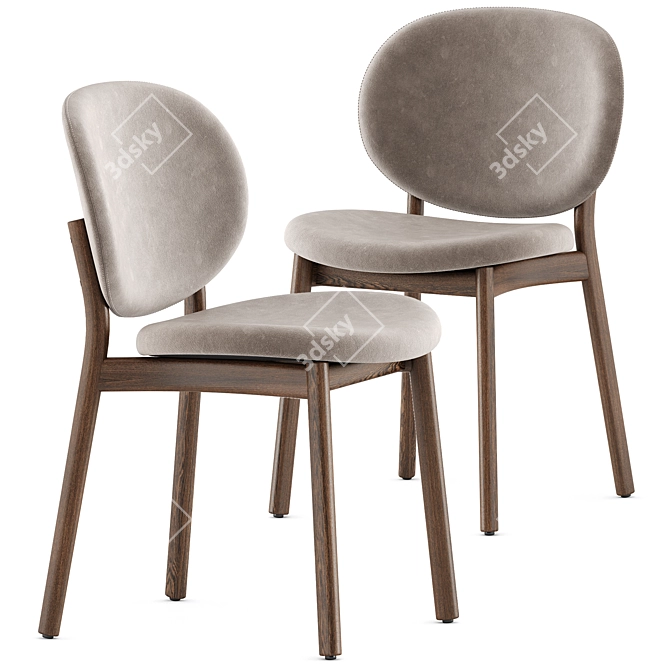 Modern Ines Chair by Calligaris 3D model image 1