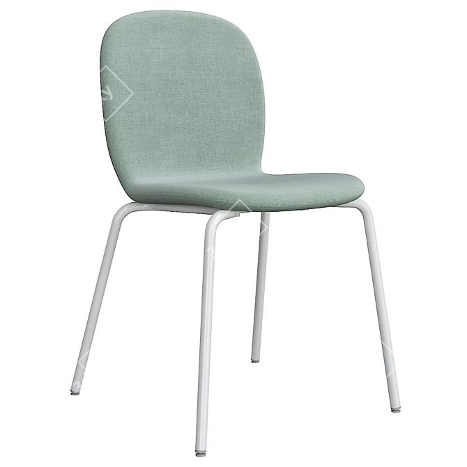 Modern Gunnared Blue Chair Set 3D model image 1