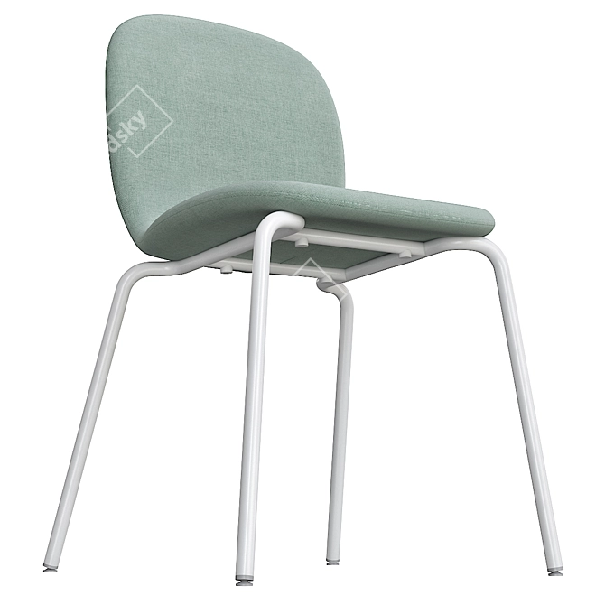 Modern Gunnared Blue Chair Set 3D model image 3
