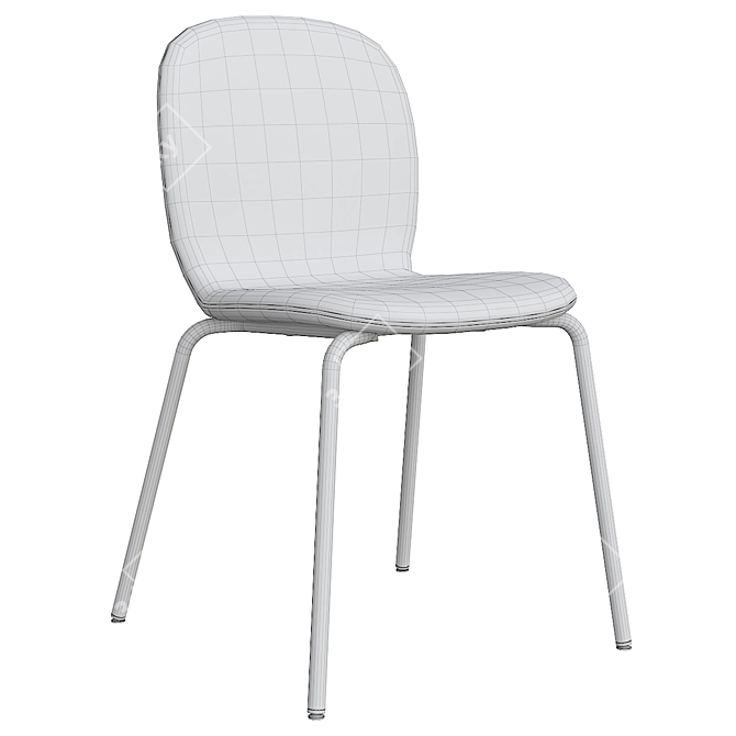 Modern Gunnared Blue Chair Set 3D model image 4