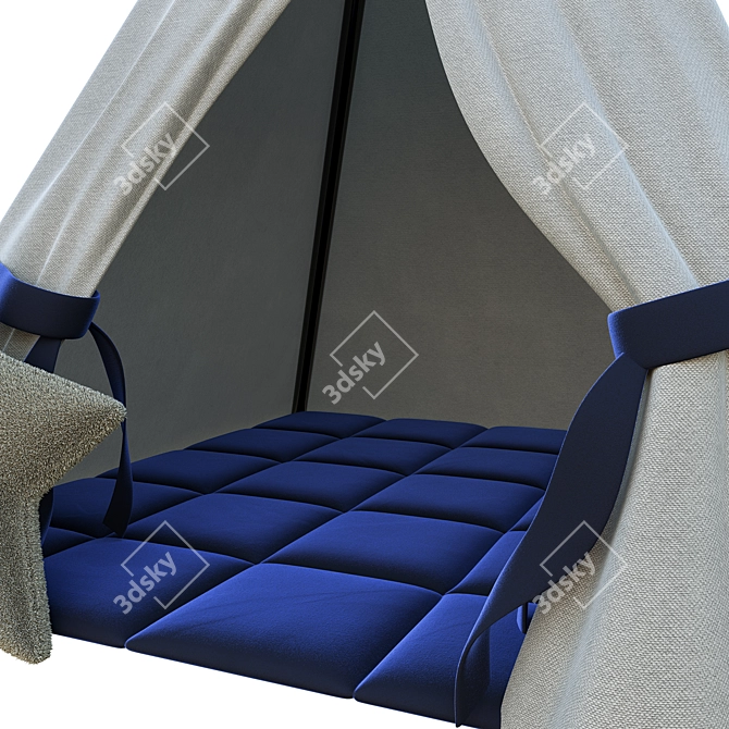 Corona Render 3D Tent House 3D model image 3