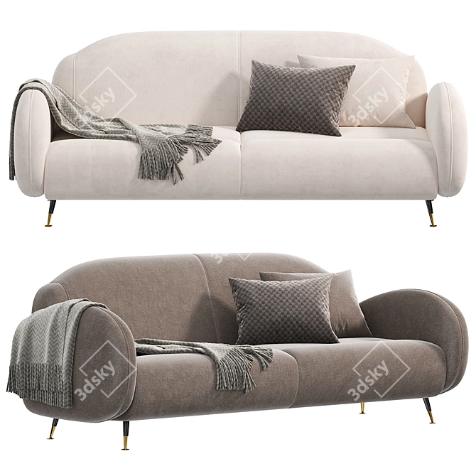 Contemporary MILLER Sofa Innovation 3D model image 1