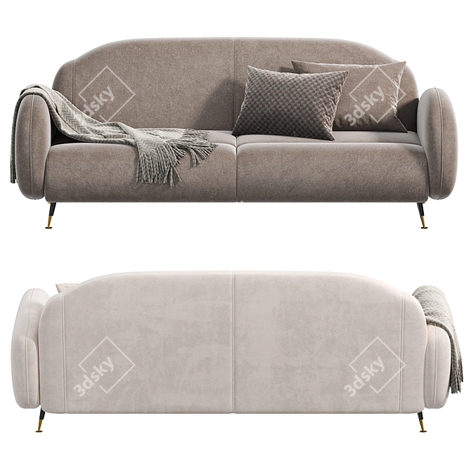 Contemporary MILLER Sofa Innovation 3D model image 2