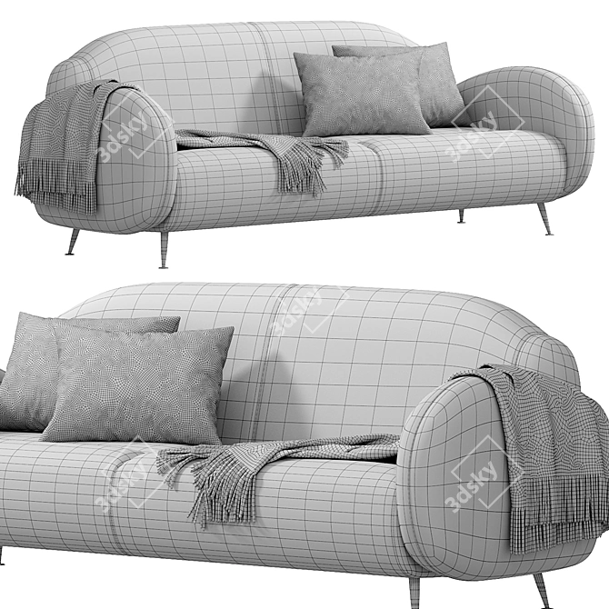 Contemporary MILLER Sofa Innovation 3D model image 3