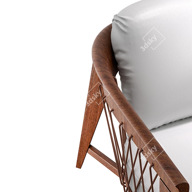 Luxury Executive Davita Leather Chair 3D model image 2