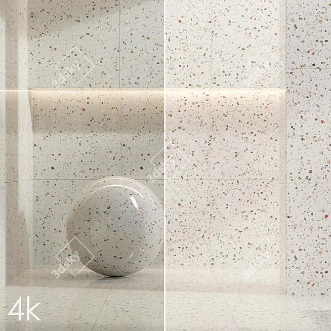 Terrazzo Texture Set 09 Bundle 3D model image 2