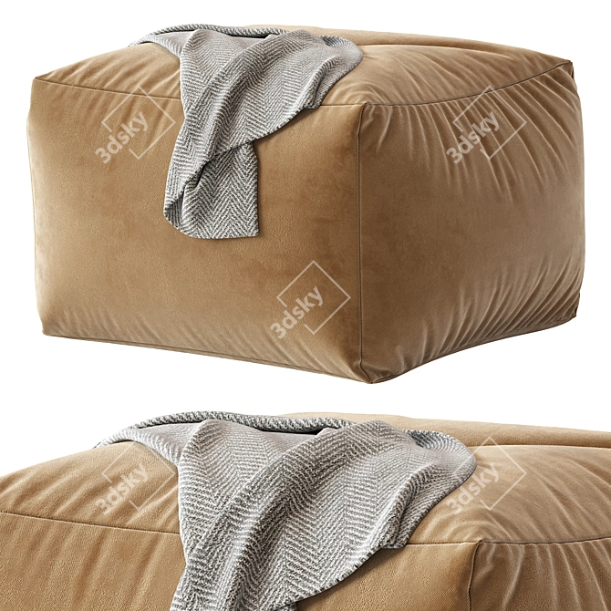 Modern Pouf N20 2013 Design 3D model image 3