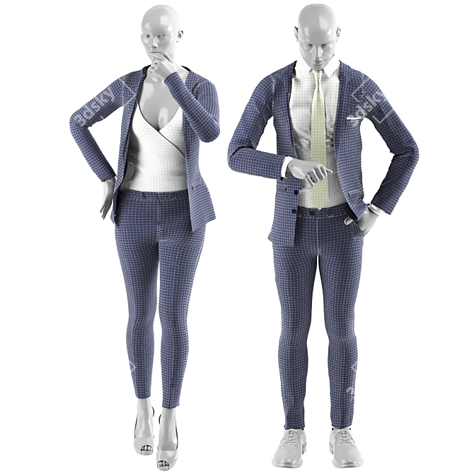 2018 Suits for Women & Men 3D model image 3