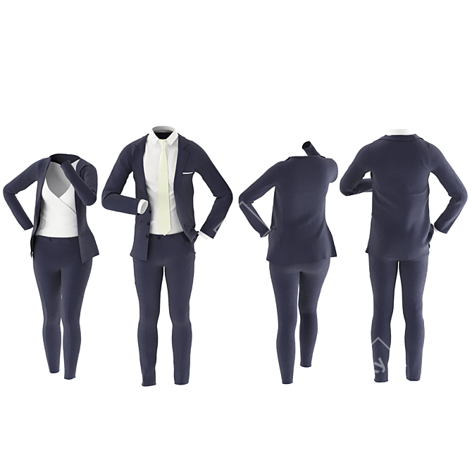 2018 Suits for Women & Men 3D model image 7