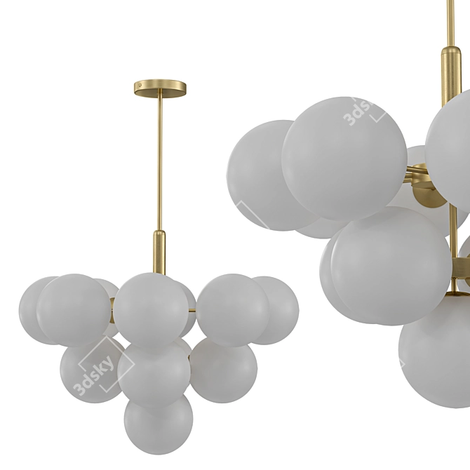 Elegant Polaris Chandelier 3D Model 3D model image 1