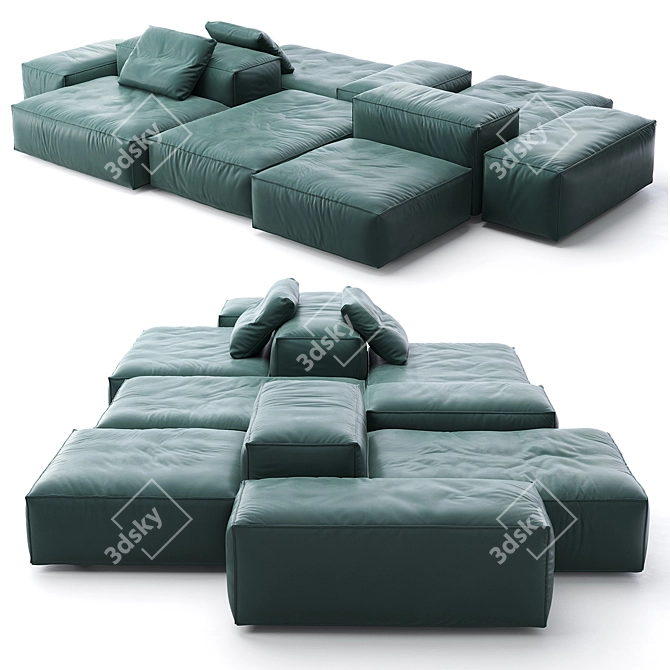 Exquisite Livingdivani Sofa Collection 3D model image 1