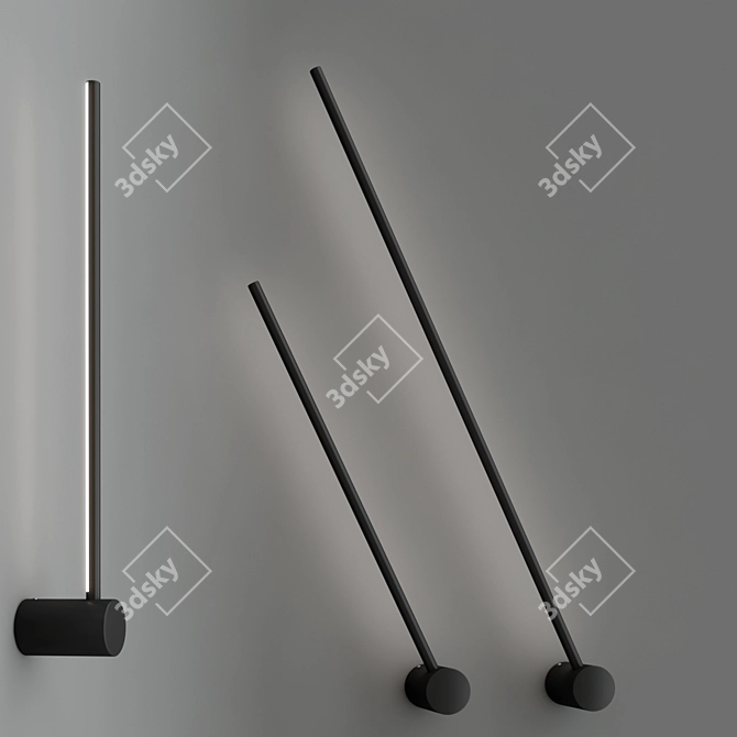 MODERN ALUMINIUM LED WALL LAMPS 3D model image 4