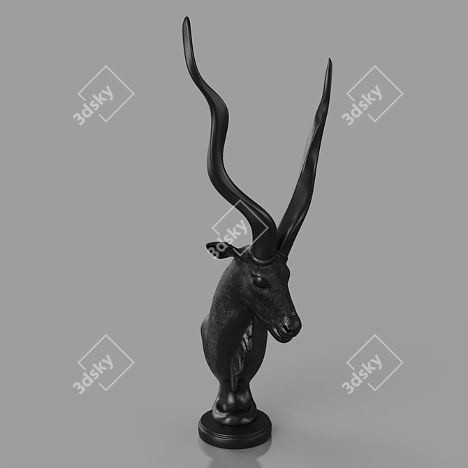 Antelope Bust Sculpture DG-Home Louis 3D model image 3