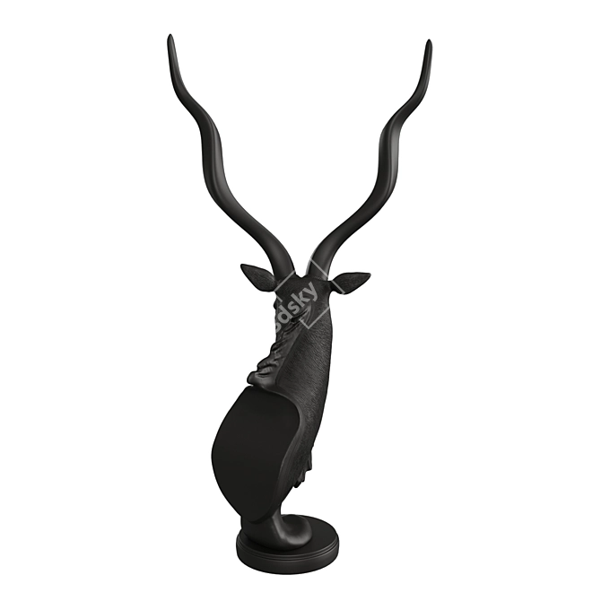 Antelope Bust Sculpture DG-Home Louis 3D model image 15