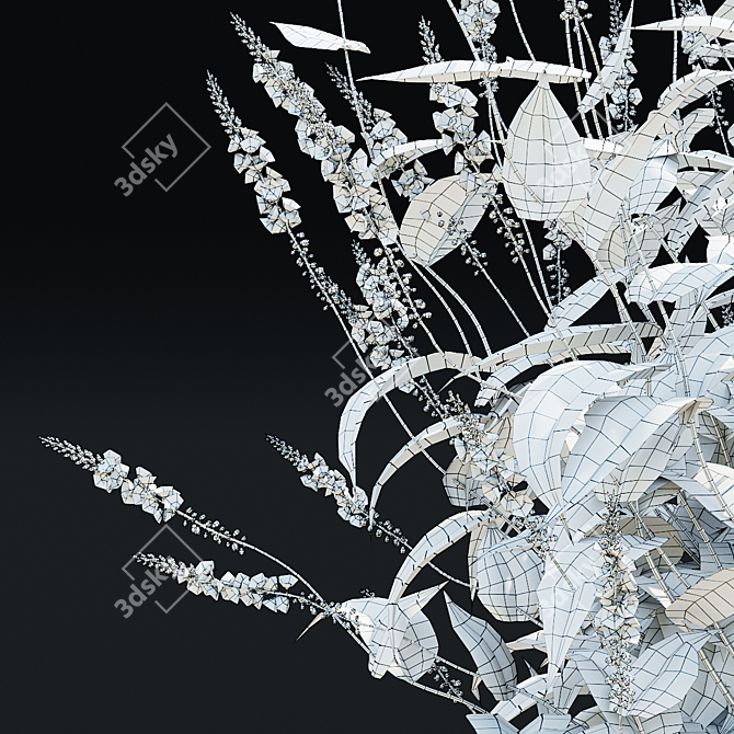 White Bistort 3D Model Kit 3D model image 7