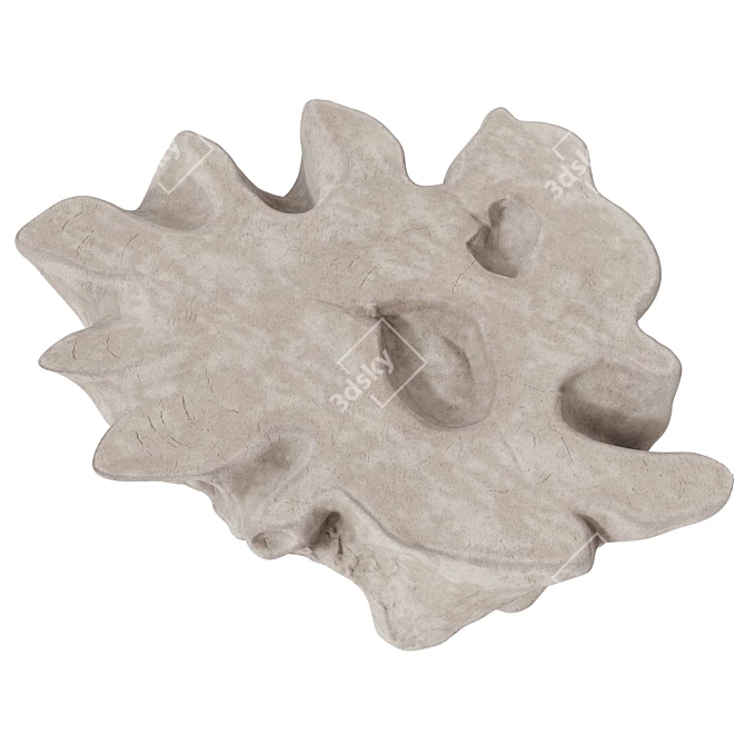 Teak Root Concrete Replica Sculpture 3D model image 3