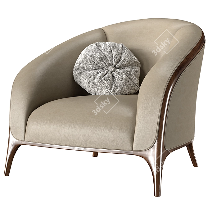 Contemporary Versatile Katrine Armchair 3D model image 1