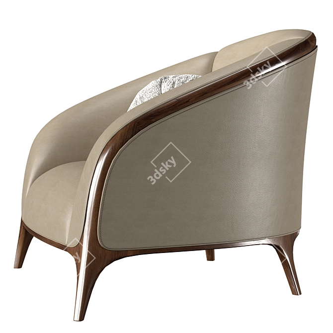 Contemporary Versatile Katrine Armchair 3D model image 2