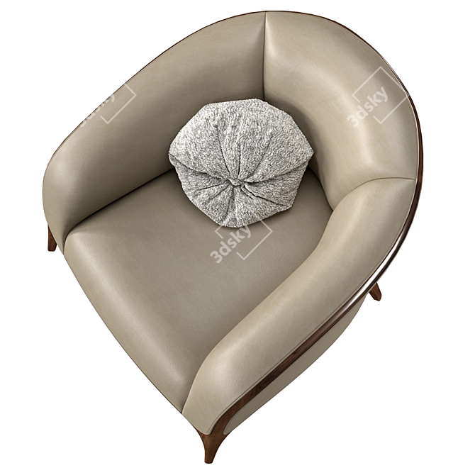 Contemporary Versatile Katrine Armchair 3D model image 4