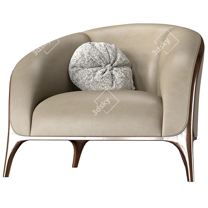 Contemporary Versatile Katrine Armchair 3D model image 5