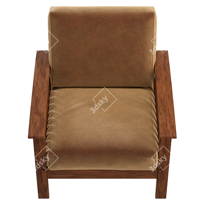 Primo Upholstered Armchair 3D Model 3D model image 3