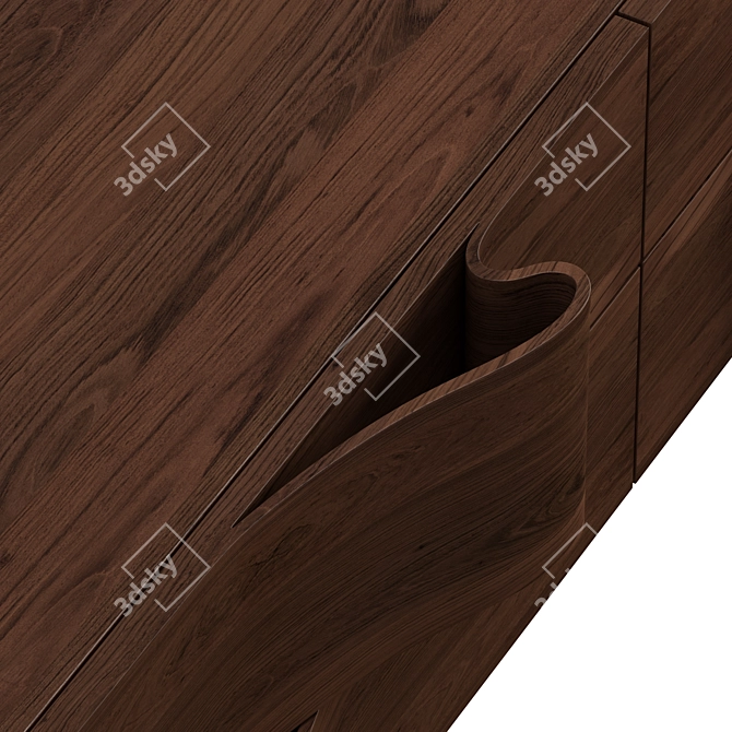 Elegant Ondas Sideboard Options 3D model image 4