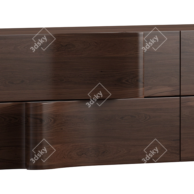 Elegant Ondas Sideboard Options 3D model image 5