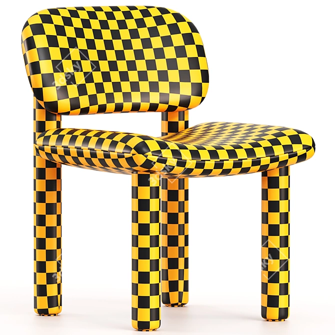 Elegant Tottori Driade Chair 3D model image 4
