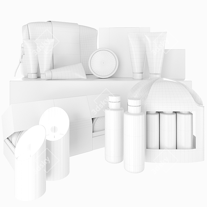 Luxury Cosmetic Set Bundle 3D model image 2