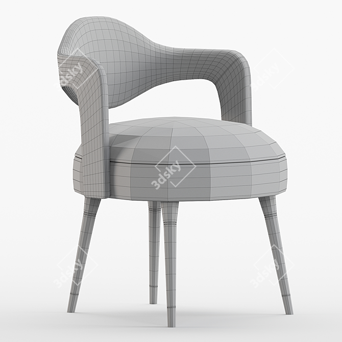 Modern Chaplin Dining Chair (2017) 3D model image 6