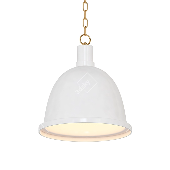 Mitzi Blair Aged Brass Pendant 3D model image 1