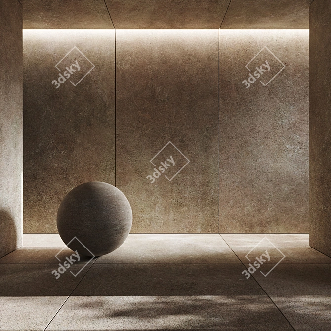 Enhanced Argilla Ceramic Tile 3D model image 1