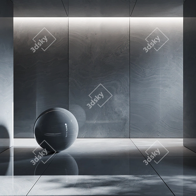 Enhanced Pietra Del Cardoso Porcelain Tile 3D model image 1