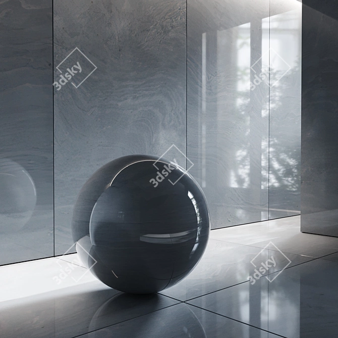Enhanced Pietra Del Cardoso Porcelain Tile 3D model image 3