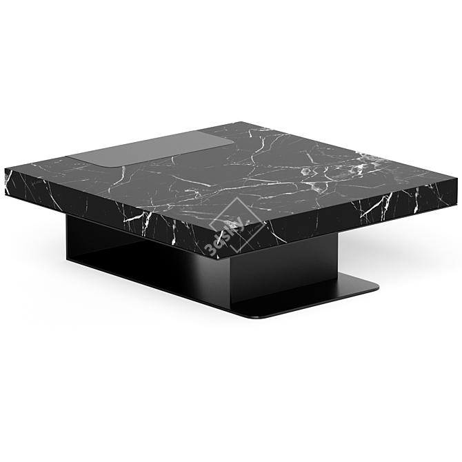 Elegant IPANEMA Marble Coffee Table 3D model image 2