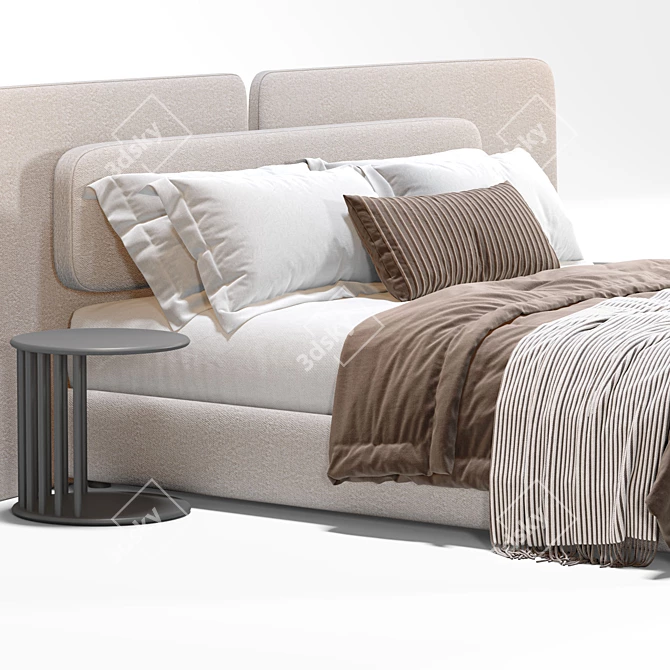 Angelo Bed | 3D Model Meshsmooth 3D model image 2