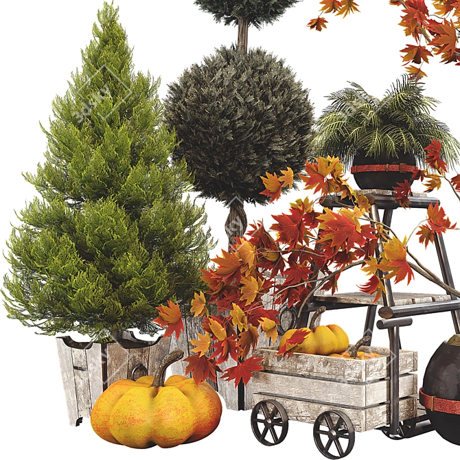 Halloween Outdoor Plant Collection 14 3D model image 2