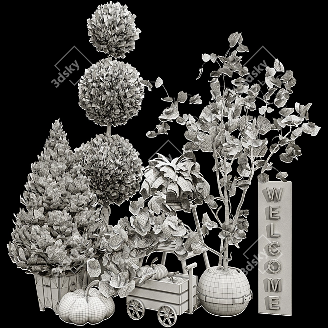 Halloween Outdoor Plant Collection 14 3D model image 7