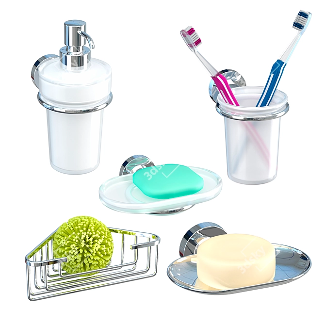 Colombo Design Basic Accessory Set 3D model image 2