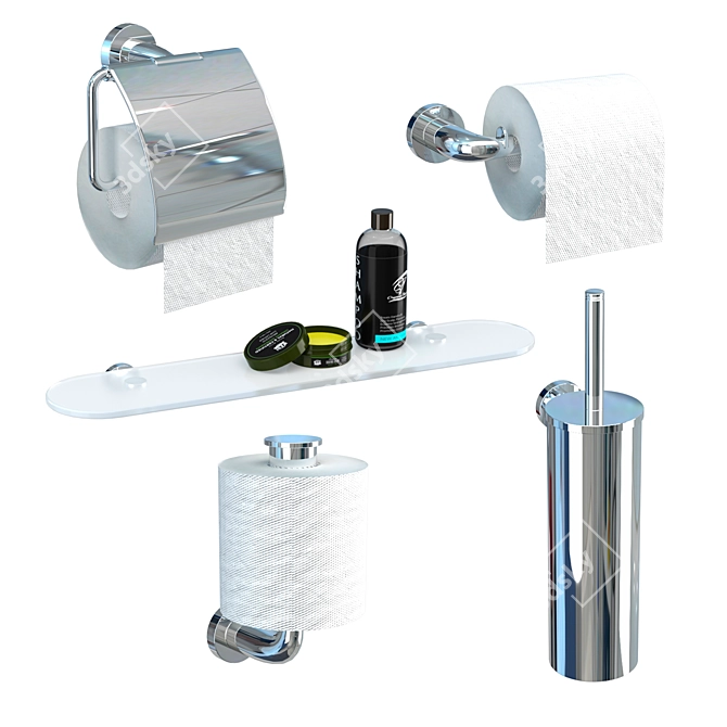 Colombo Design Basic Accessory Set 3D model image 4