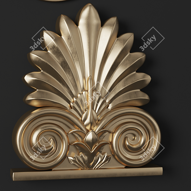 Corona 3D Trim Ornament Pack 3D model image 2