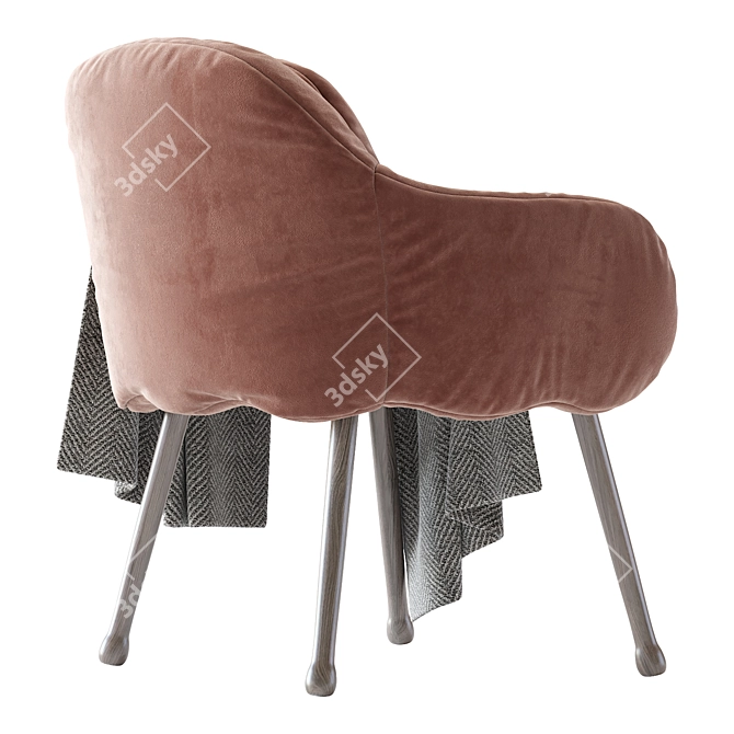 Sleek Corolla White Armchair 2013 3D model image 5