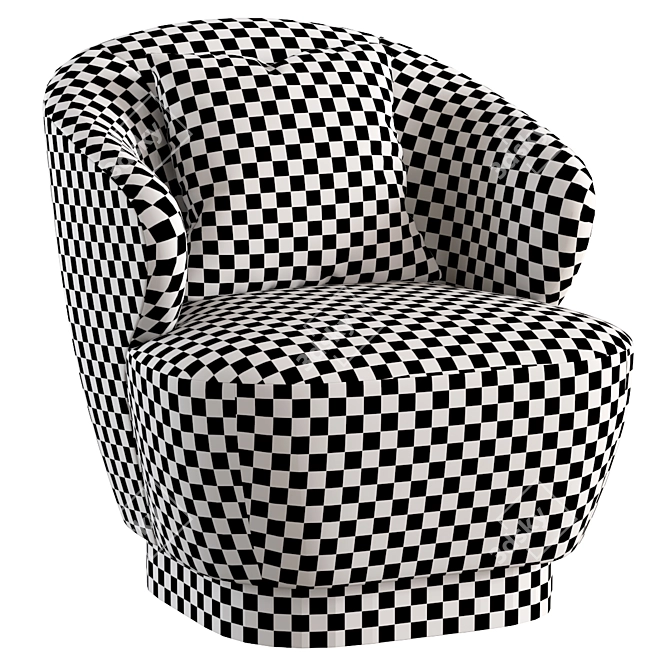 Modern BAKER Swivel Chair Classic 3D model image 3