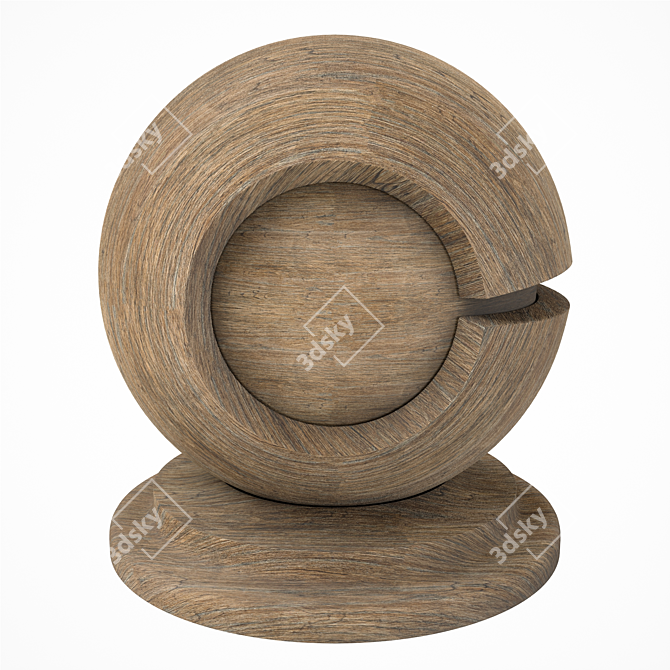 Exotic Wood Seamless PBR Textures 3D model image 1