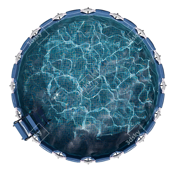 Circular Frame Pool Models (2-in-1) 3D model image 3