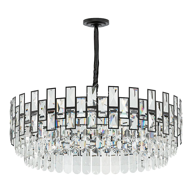 Modern Crystal Chandelier Illuminate 3D model image 1