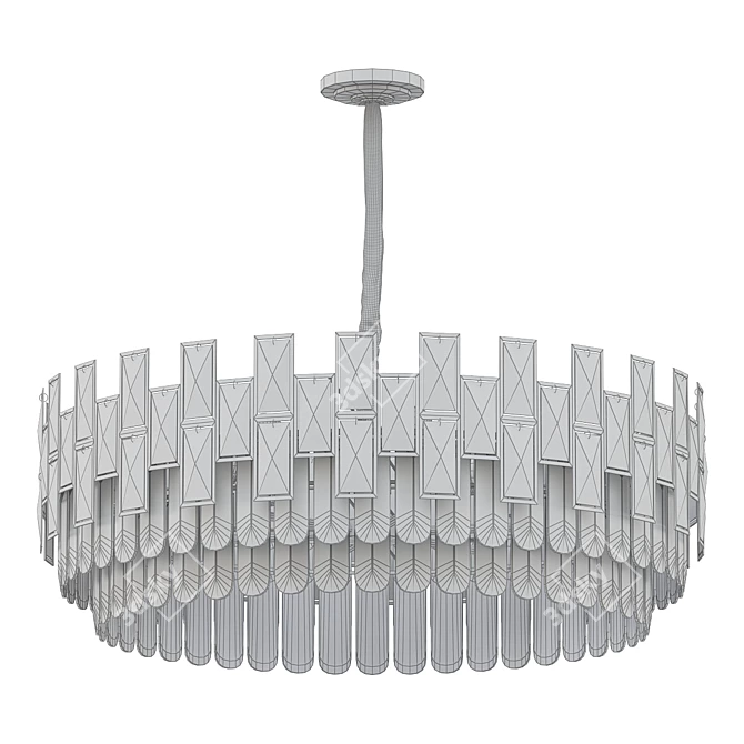 Modern Crystal Chandelier Illuminate 3D model image 2